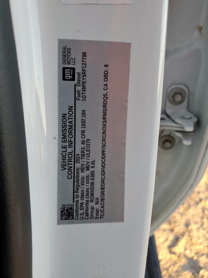 2024 GMC Sierra K2500 At4 VIN: 1GT49PEY5RF127786 Lot: 91509725