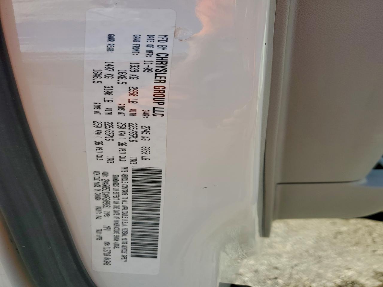 2010 Chrysler Town & Country Touring VIN: 2A4RR5D1XAR209051 Lot: 93623285