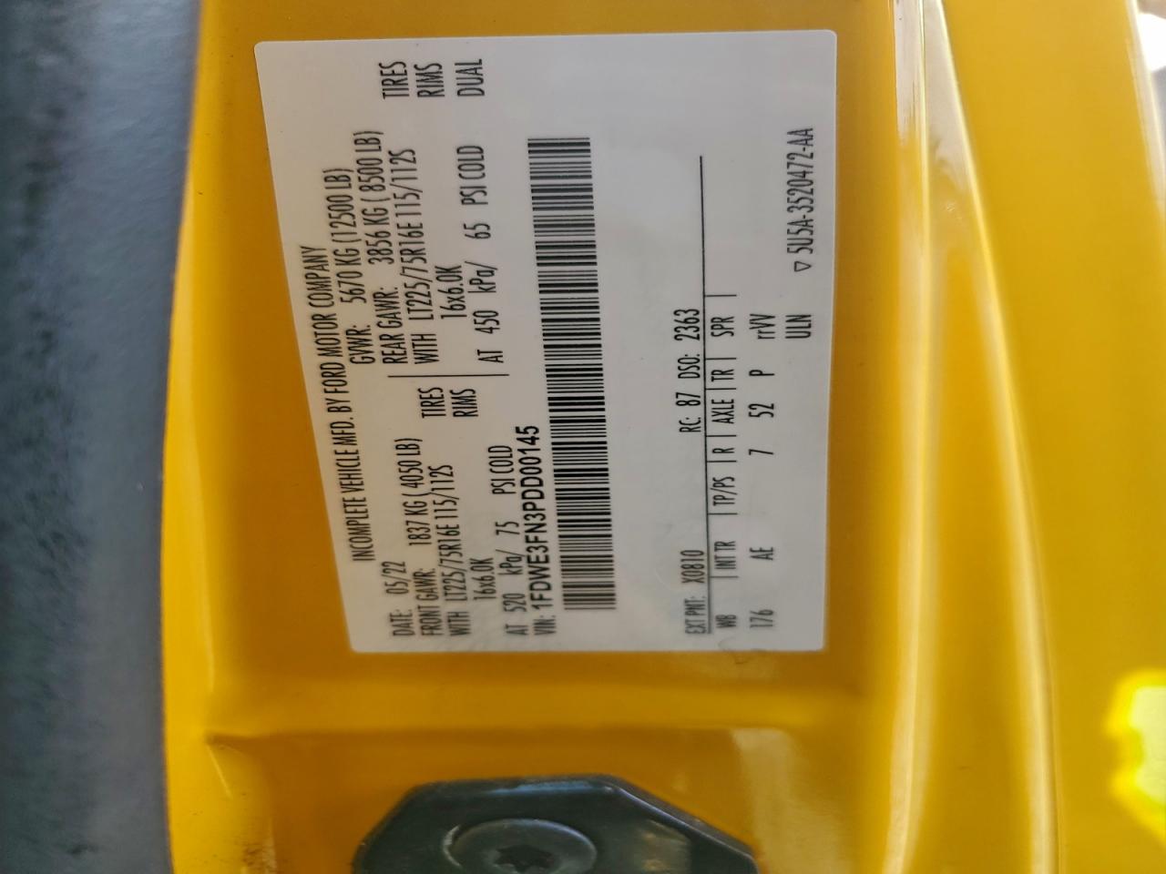 2023 Ford Econoline - Box Truck VIN: 1FDWE3FN3PDD00145 Lot: 94300325