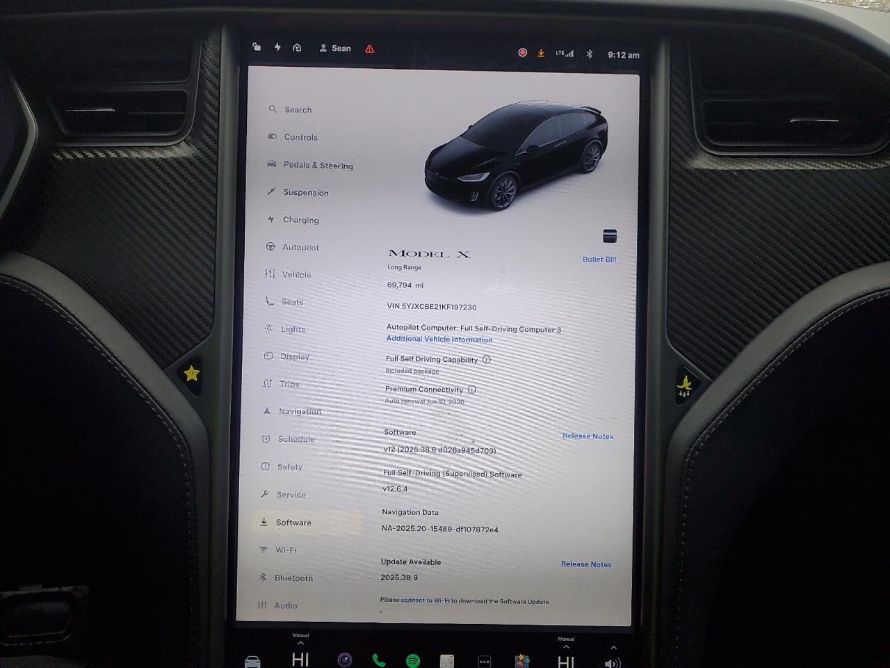 2019 Tesla Model X VIN: 5YJXCBE21KF197230 Lot: 92727875