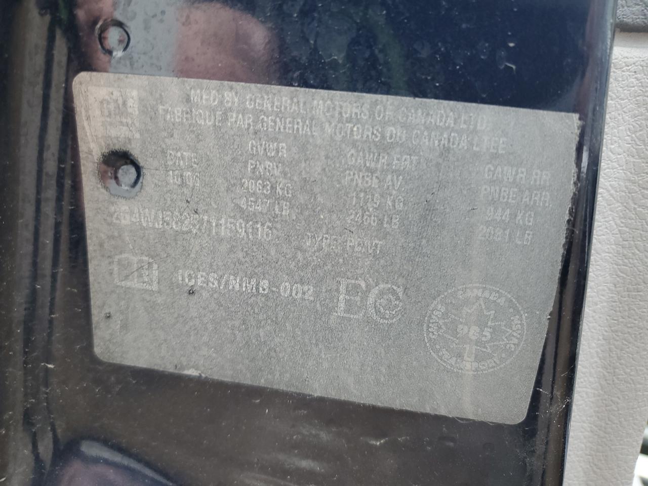 2007 Buick Allure Cxl VIN: 2G4WJ582571159116 Lot: 91920195