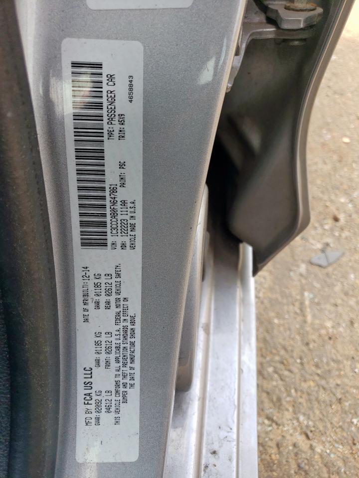 2015 Chrysler 200 Limited VIN: 1C3CCCAB0FN647861 Lot: 93503015