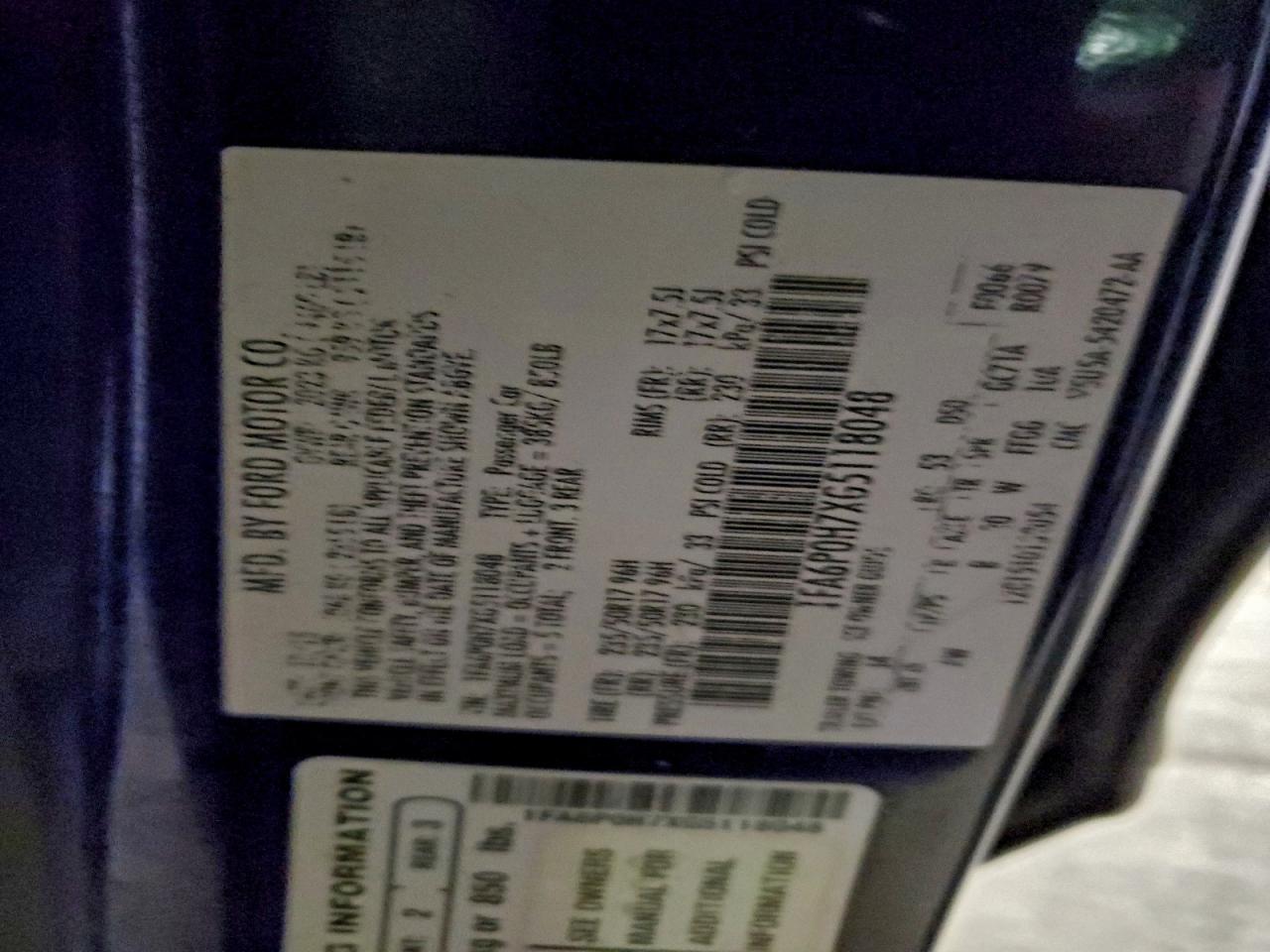 2016 Ford Fusion Se VIN: 1FA6P0H7XG5118048 Lot: 93925345