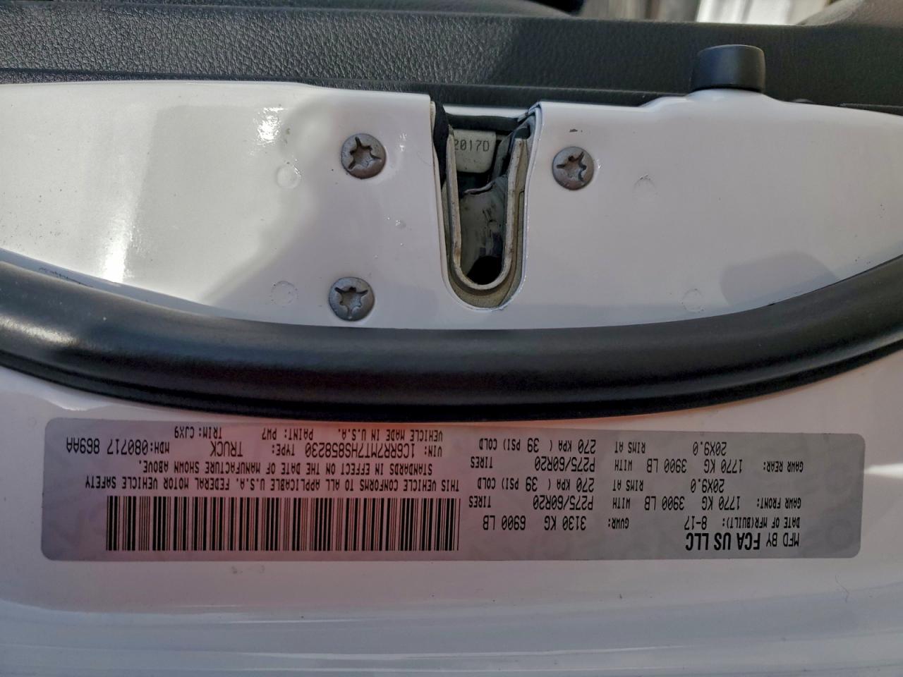 2017 Ram 1500 Sport VIN: 1C6RR7MT7HS858230 Lot: 93712395