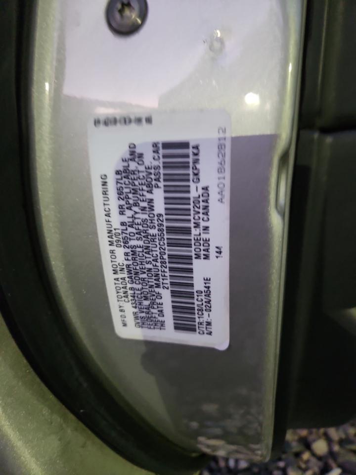 2002 Toyota Camry Solara Se VIN: 2T1FF28P02C558929 Lot: 93154195