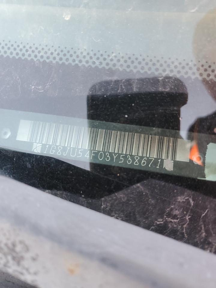 2003 Saturn L200 VIN: 1G8JU54F03Y538671 Lot: 92062935