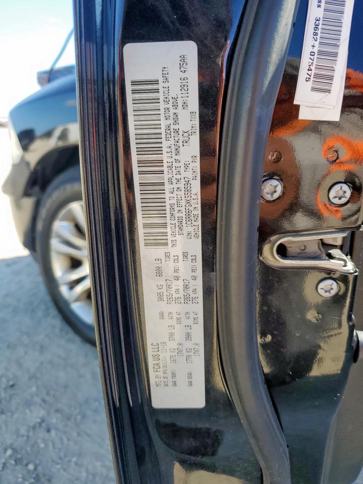 2019 Ram 1500 Classic Tradesman VIN: 1C6RR6FGXKS585947 Lot: 92931285