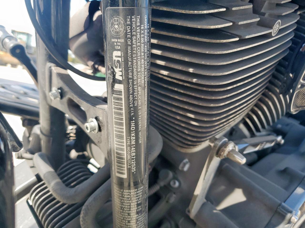 2014 Harley-Davidson Flhx Street Glide VIN: 1HD1KBM14EB712535 Lot: 92654685