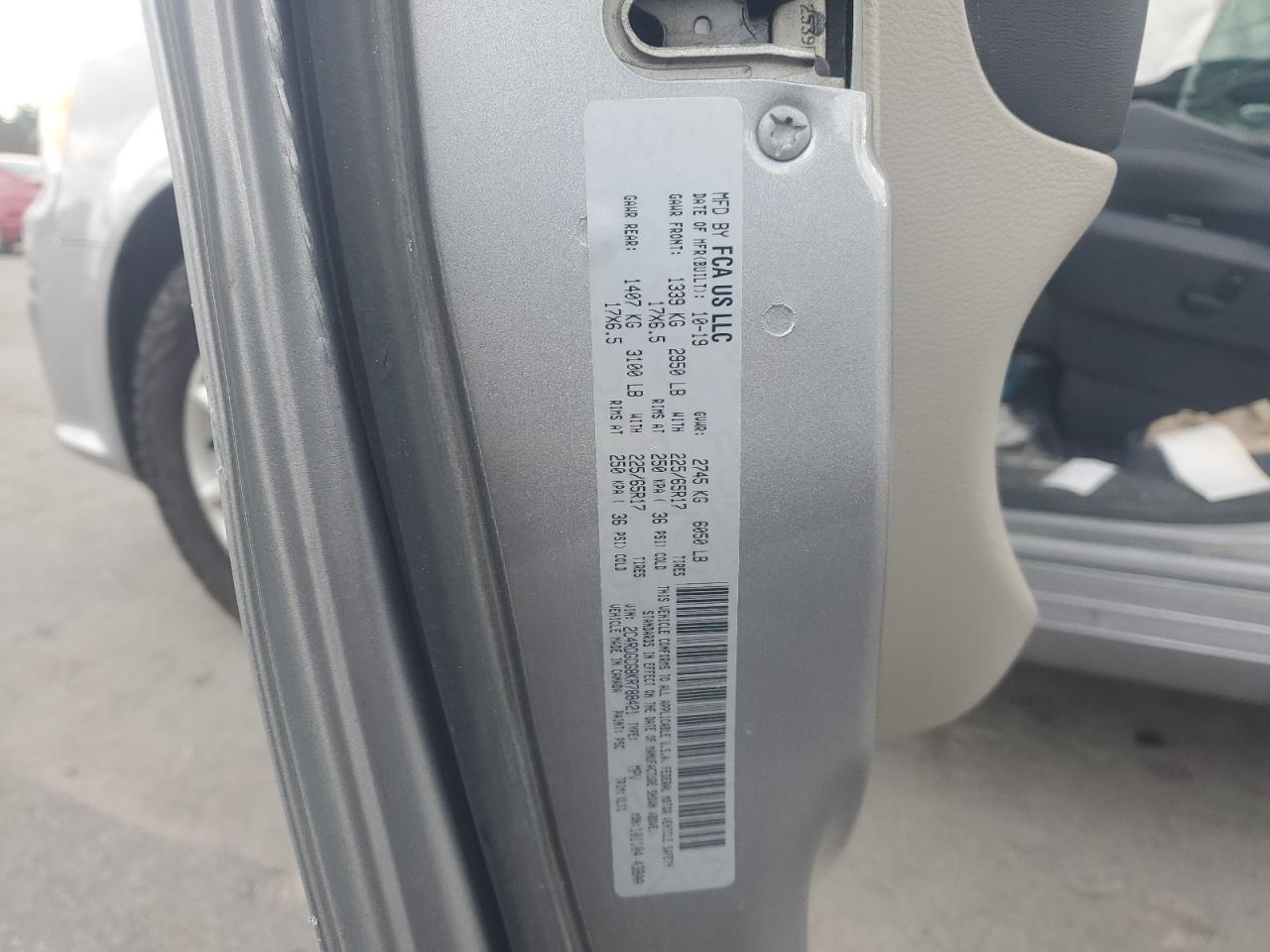 2019 Dodge Grand Caravan Sxt VIN: 2C4RDGCG8KR788421 Lot: 90335575