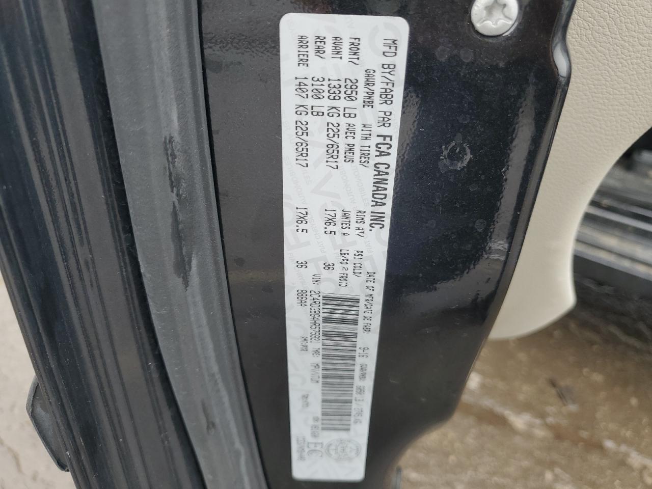 2017 Dodge Grand Caravan Se VIN: 2C4RDGBG4HR575931 Lot: 93570365