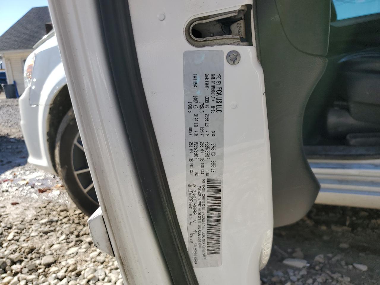 2017 Dodge Grand Caravan Gt VIN: 2C4RDGEG7HR566684 Lot: 91177145