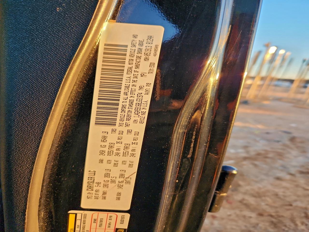 2008 Jeep Wrangler Unlimited Sahara VIN: 1J4GA59168L631974 Lot: 94516735