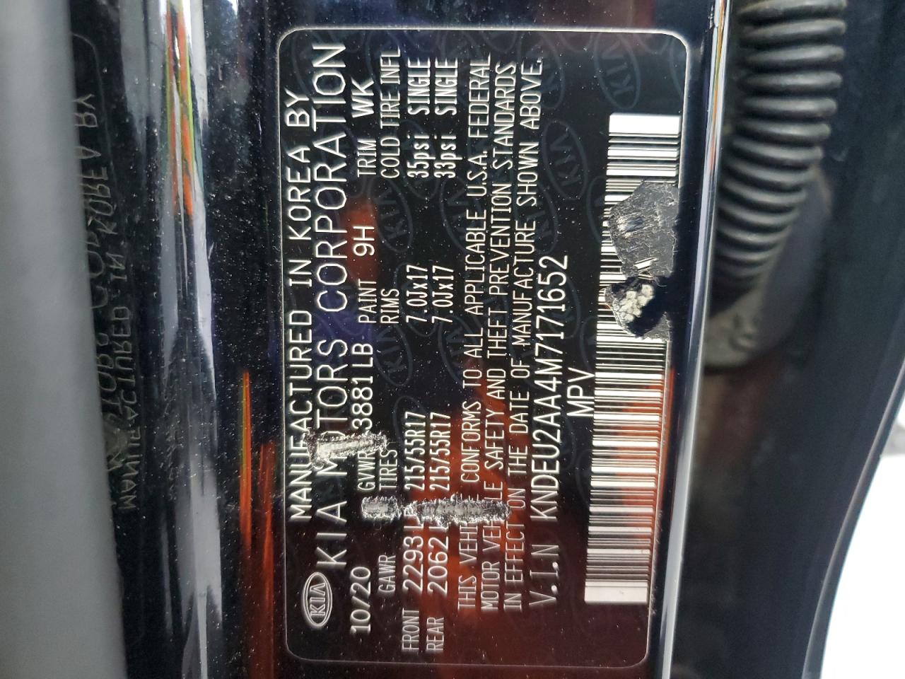 2021 Kia Seltos S VIN: KNDEU2AA4M7171652 Lot: 92445055