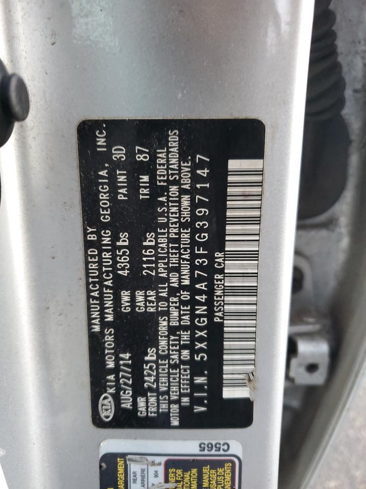 2015 Kia Optima Ex VIN: 5XXGN4A73FG397147 Lot: 91666185