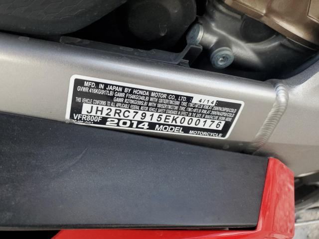 2014 HONDA VFR800 F  