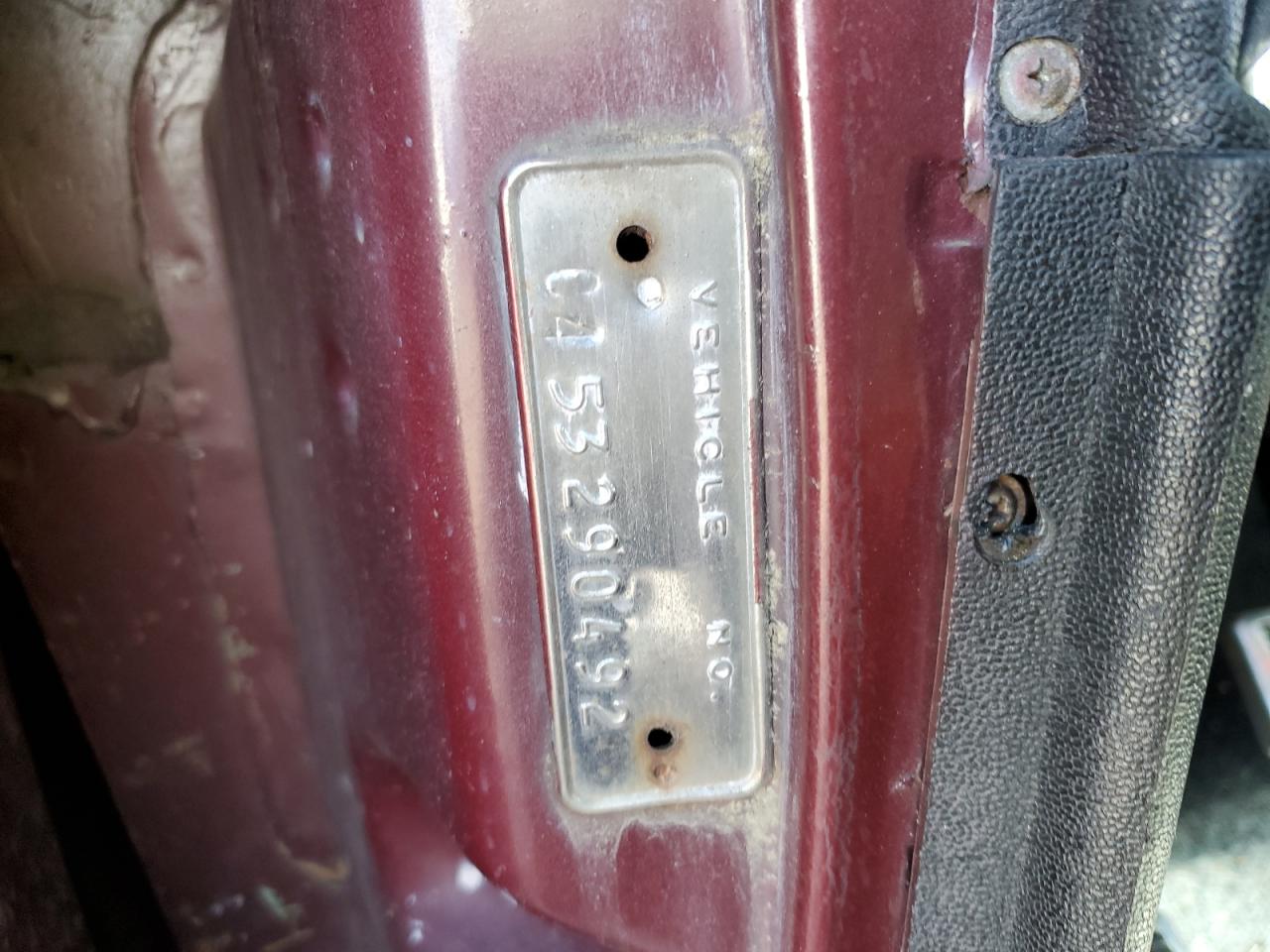 1965 Chrysler 300 VIN: C453290492 Lot: 91437045