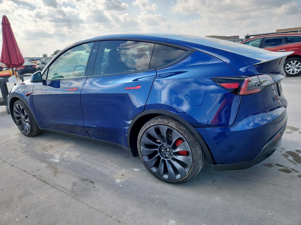 2025 Tesla Model Y blue  electric 7SAYGDEF3SA366381 photo #3