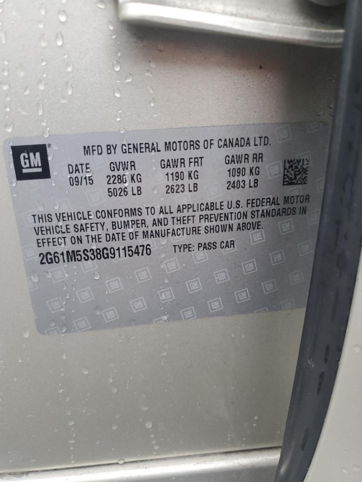 2016 Cadillac Xts Luxury Collection VIN: 2G61M5S38G9115476 Lot: 92202705