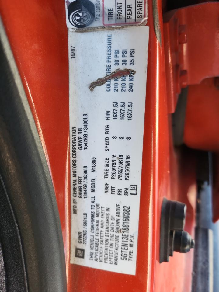 2008 Hummer H3 VIN: 5GTEN13E188160382 Lot: 92068805