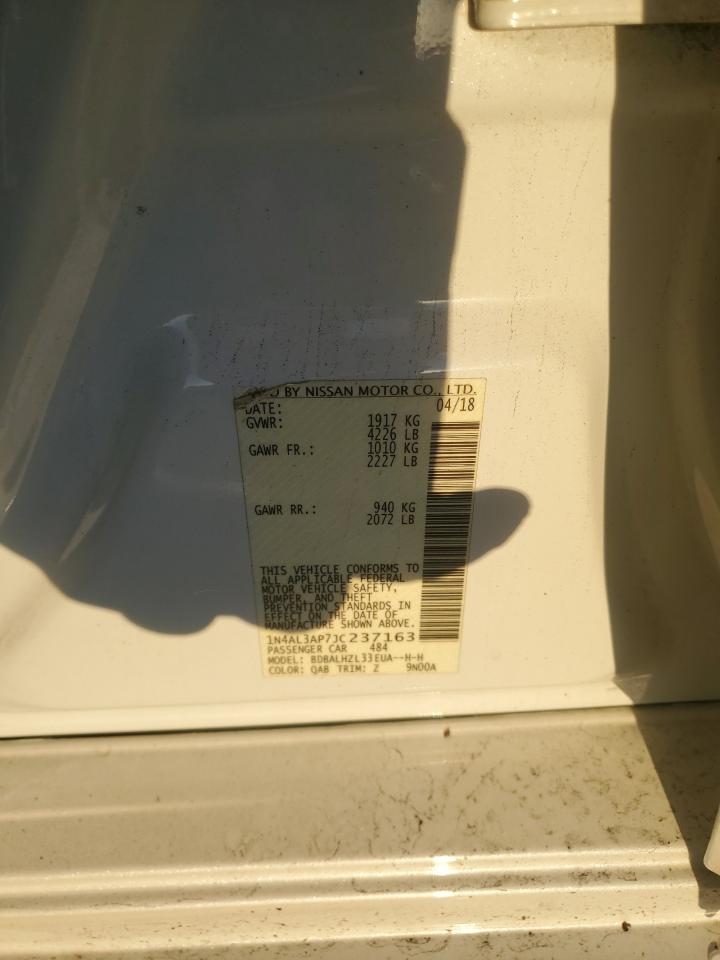 2018 Nissan Altima 2.5 VIN: 1N4AL3AP7JC237163 Lot: 90761155