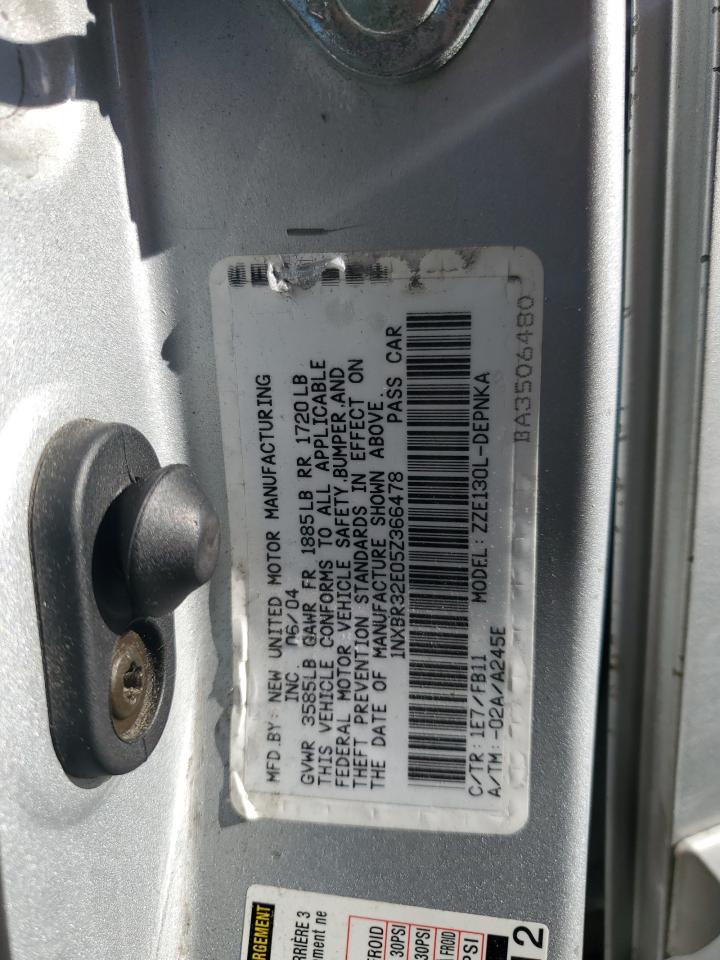 2005 Toyota Corolla Ce VIN: 1NXBR32E05Z366478 Lot: 93209085