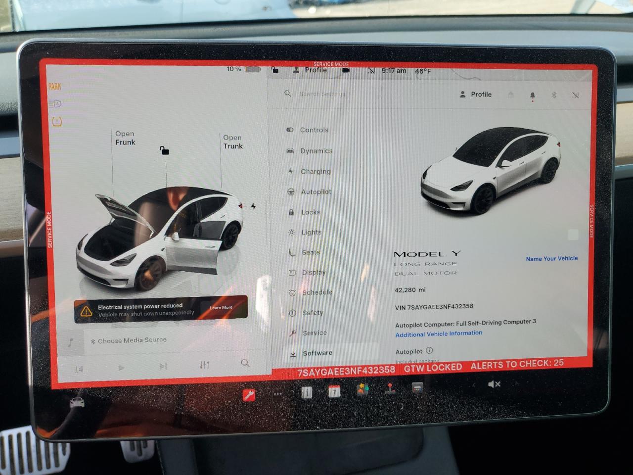 2022 Tesla Model Y VIN: 7SAYGAEE3NF432358 Lot: 91235425