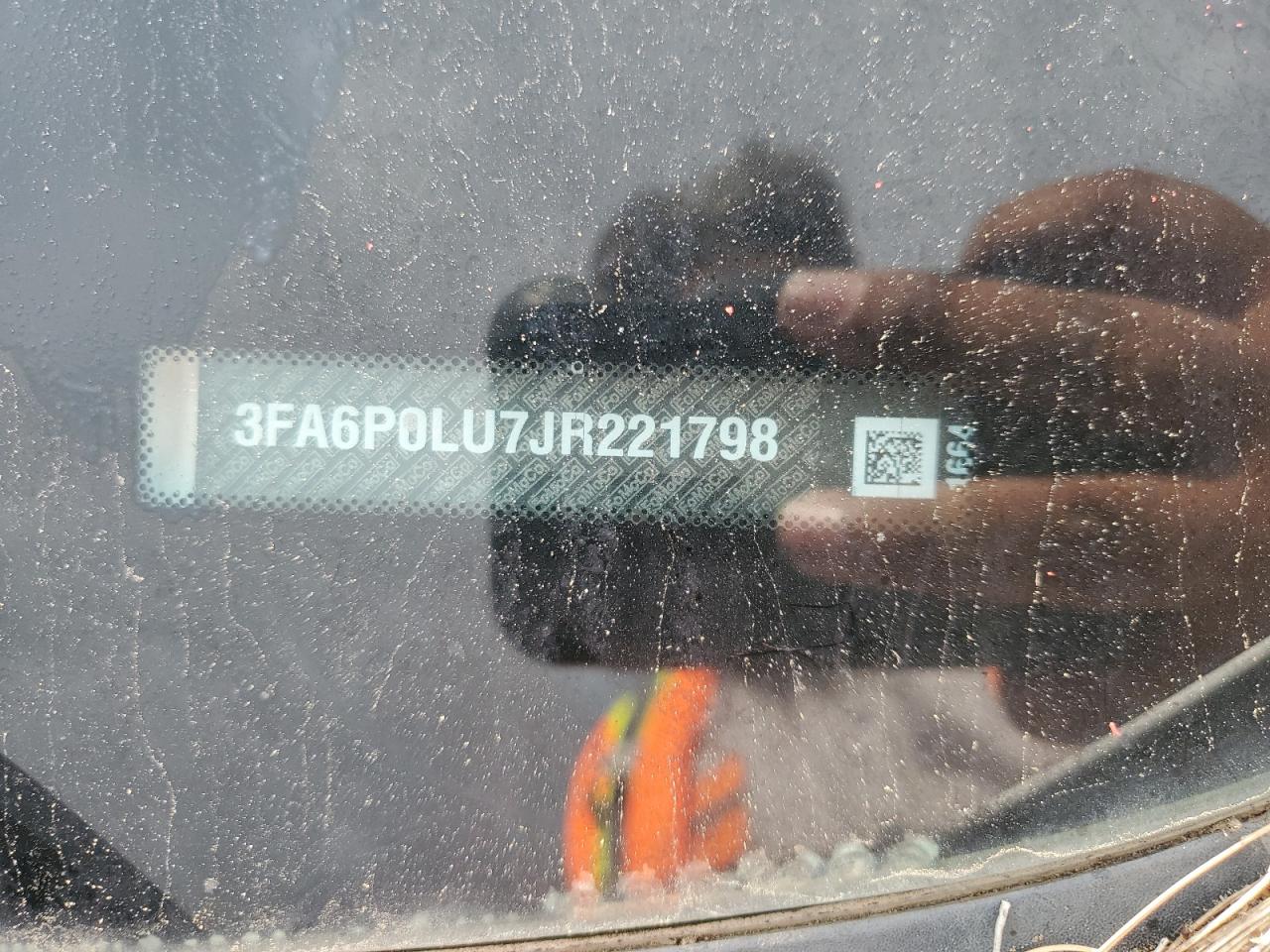 2018 Ford Fusion Se Hybrid VIN: 3FA6P0LU7JR221798 Lot: 93708025