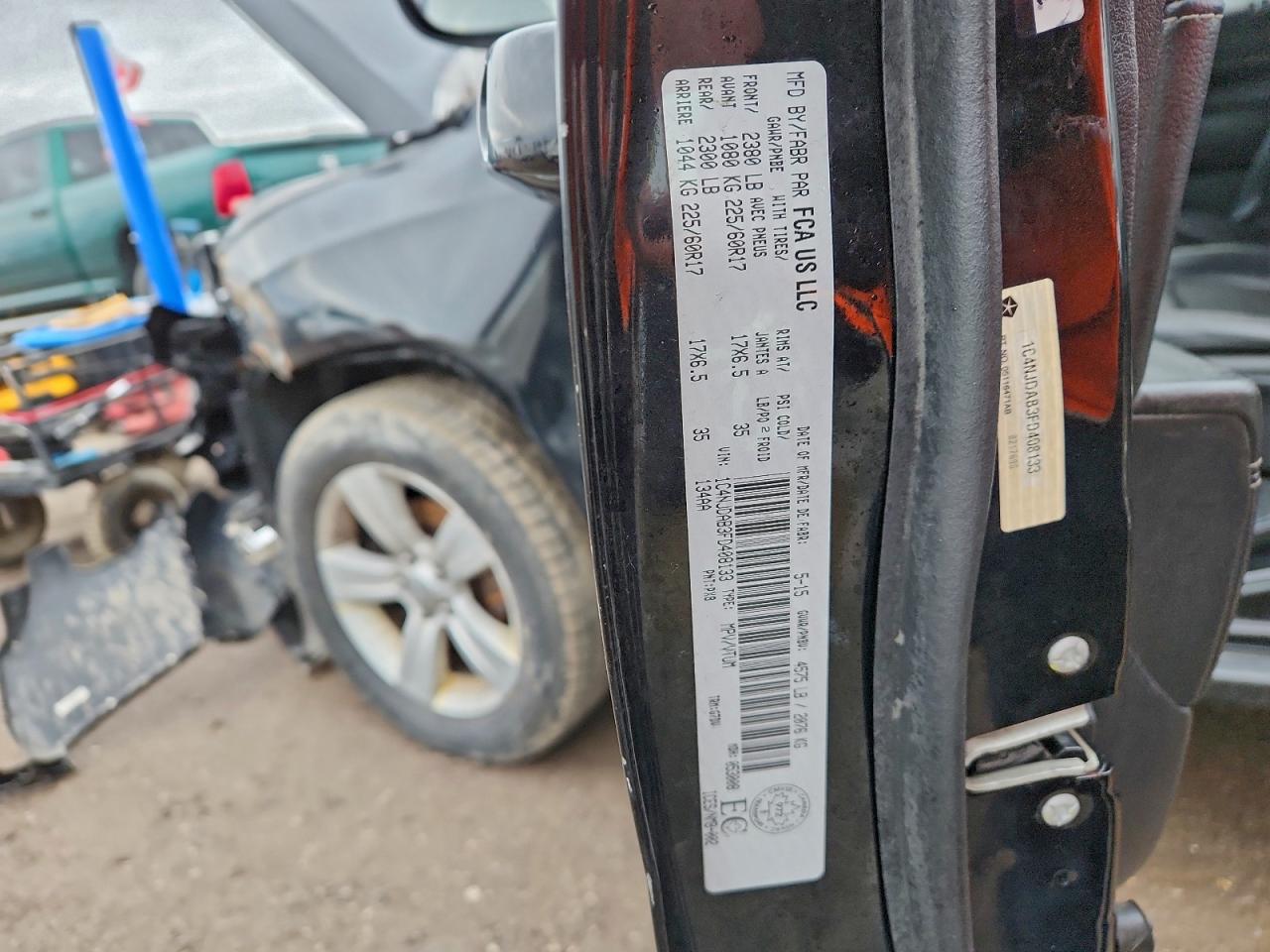 2015 Jeep Compass Sport VIN: 1C4NJDAB3FD408133 Lot: 93938465