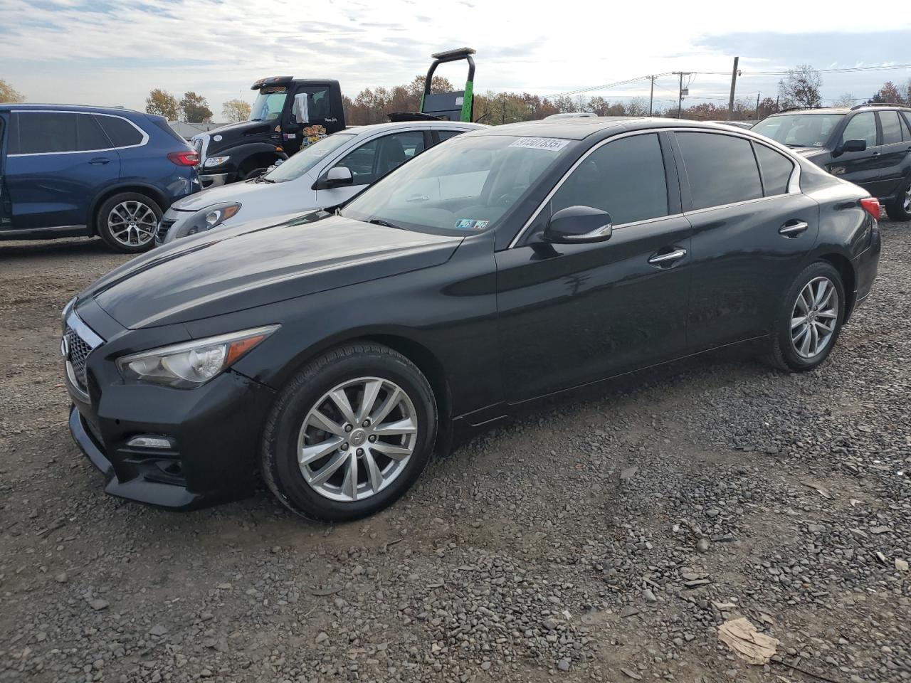 2017 Infiniti Q50 Base black sedan gas JN1CV7AR8HM682718 photo #1