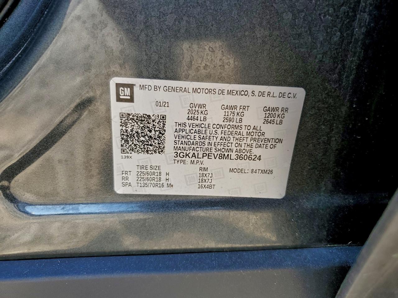 2021 GMC Terrain Slt VIN: 3GKALPEV8ML360624 Lot: 93656945