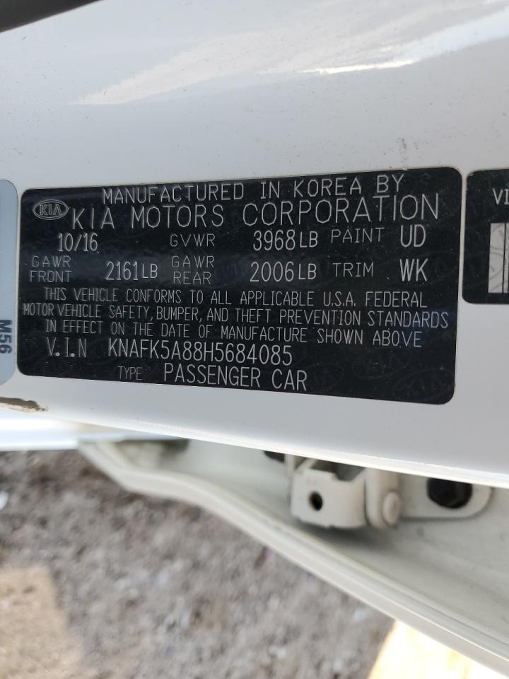 2017 Kia Forte Lx VIN: KNAFK5A88H5684085 Lot: 91232675
