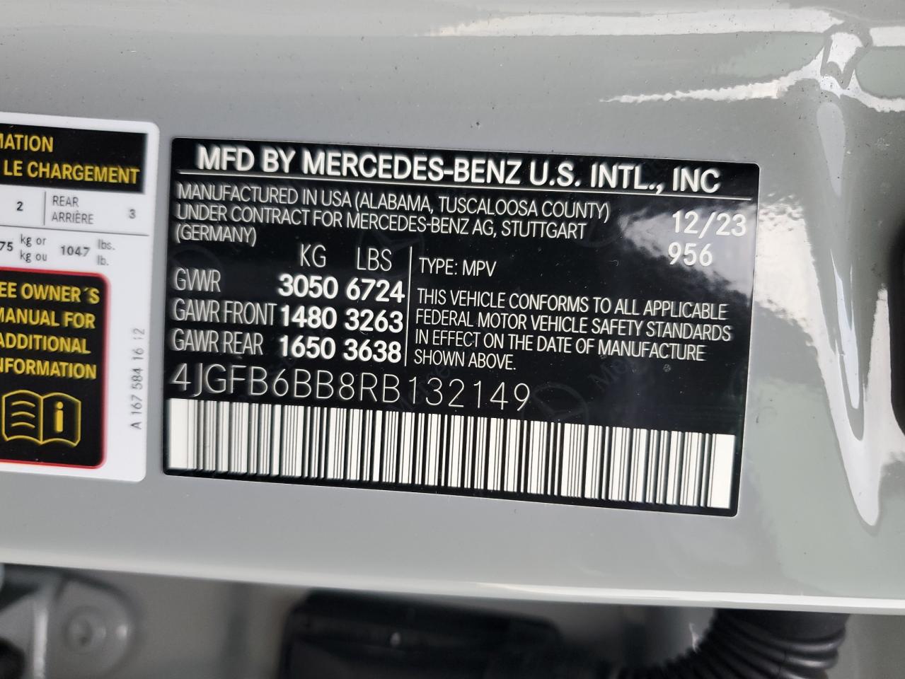 2024 Mercedes-Benz Gle Amg 53 4Matic VIN: 4JGFB6BB8RB132149 Lot: 92311915