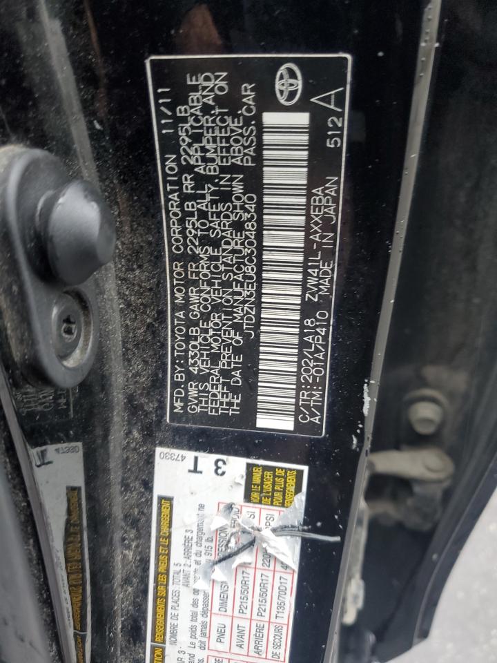 2012 Toyota Prius V VIN: JTDZN3EU8C3048340 Lot: 91354785