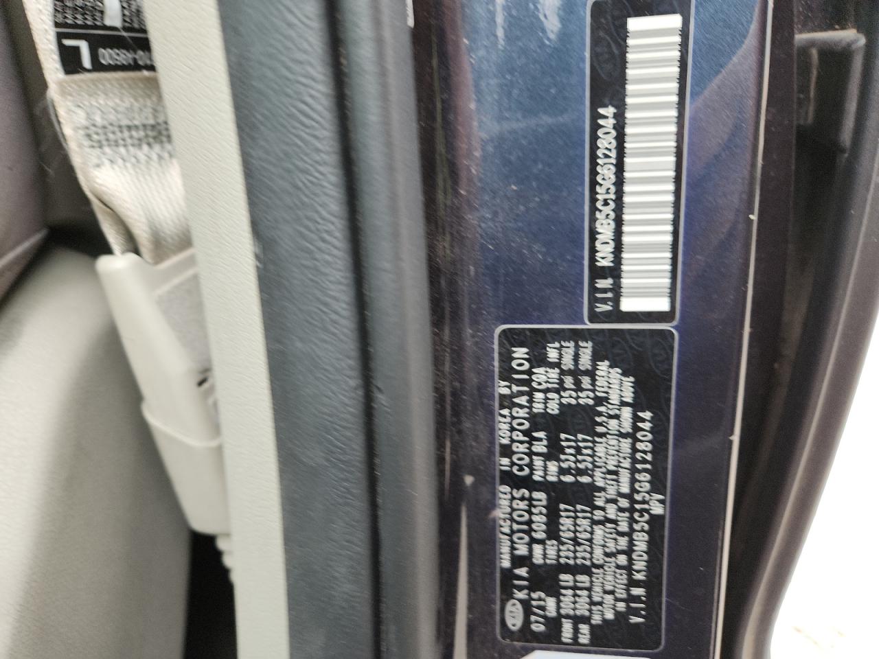 2016 Kia Sedona Lx VIN: KNDMB5C15G6128044 Lot: 93509875