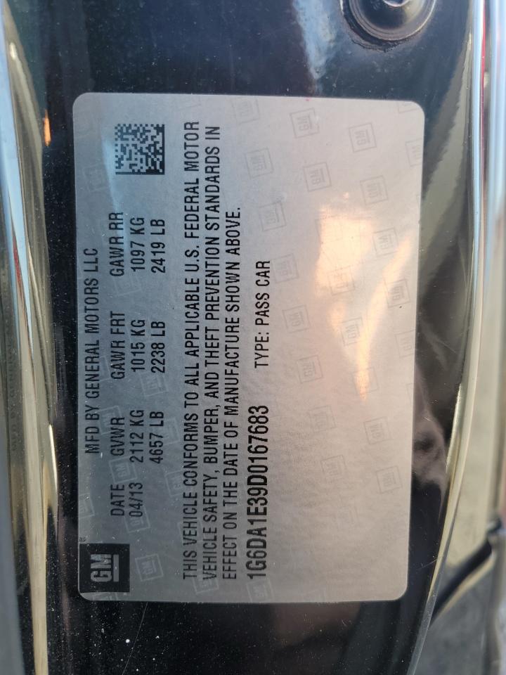 2013 Cadillac Cts VIN: 1G6DA1E39D0167683 Lot: 90242155