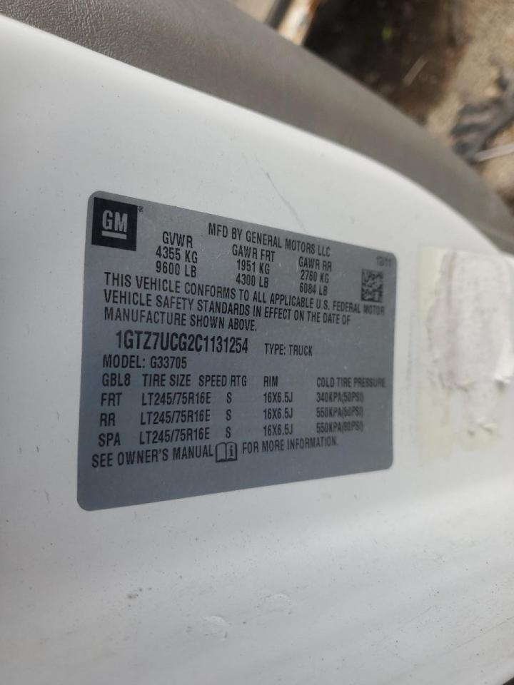 2012 GMC Savana Delivery Van VIN: 1GTZ7UCG2C1131254 Lot: 92490115