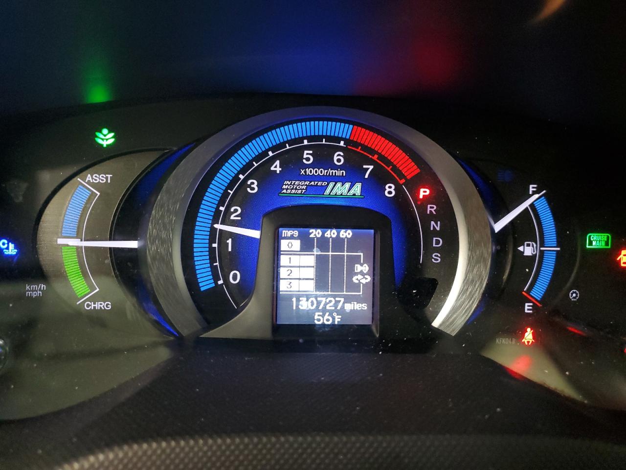 2010 Honda Insight Ex VIN: JHMZE2H72AS005761 Lot: 92449595