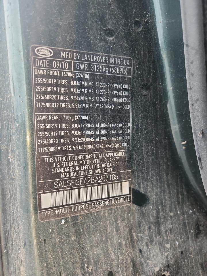 2016 Land Rover Range Rover Sport Sc VIN: SALSH2E42BA267185 Lot: 93965965