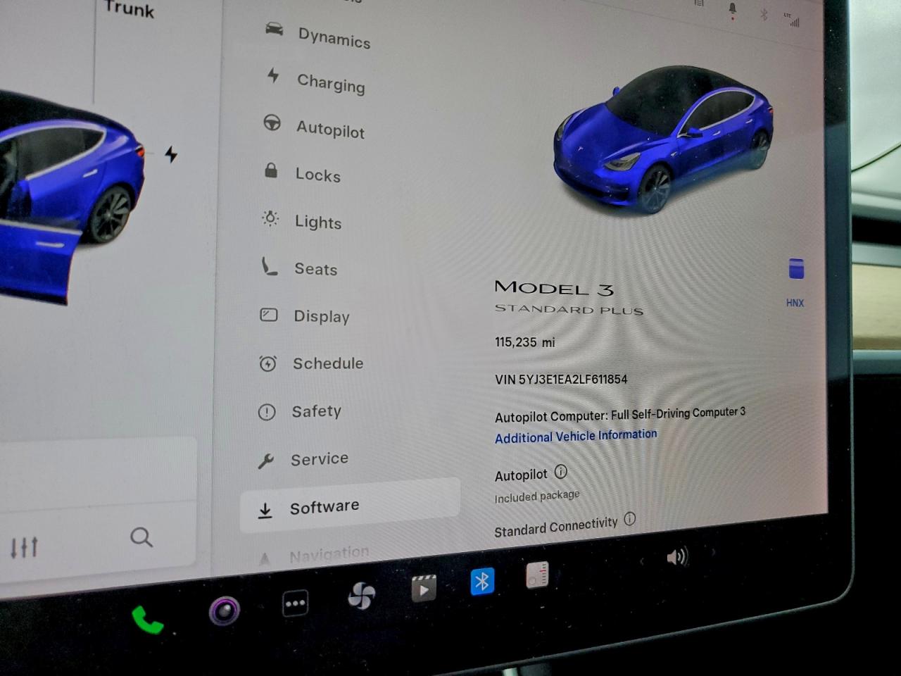 2020 Tesla Model 3 VIN: 5YJ3E1EA2LF611854 Lot: 93960305