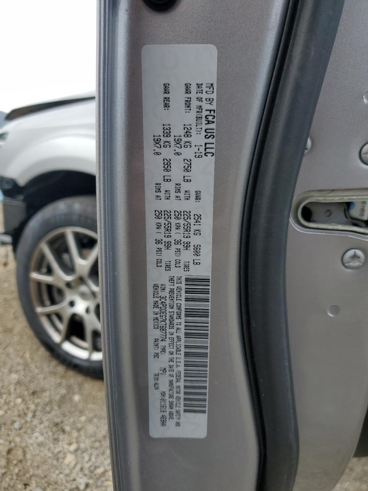 2019 Dodge Journey Gt VIN: 3C4PDDEG7KT687774 Lot: 92852535