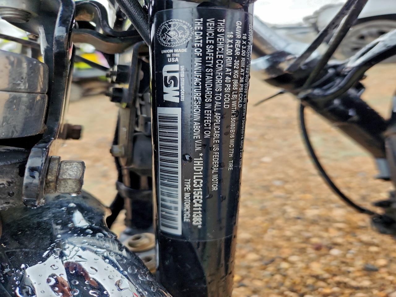 2014 Harley-Davidson Xl1200 Forty-Eight VIN: 1HD1LC315EC411383 Lot: 94518695