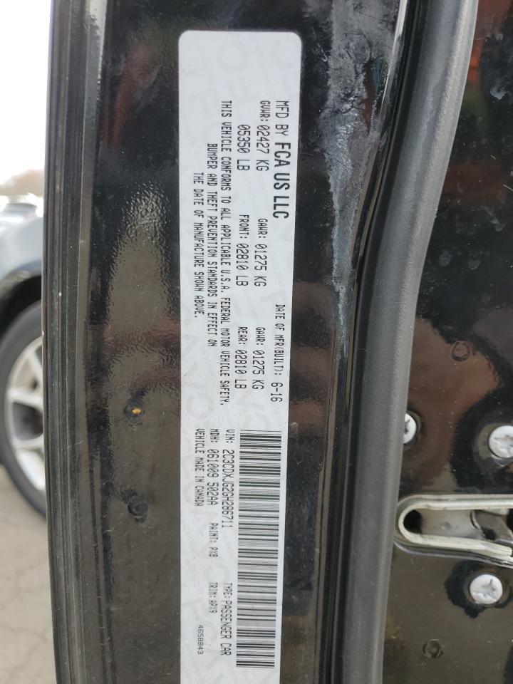 2016 Dodge Charger Sxt VIN: 2C3CDXJG2GH286711 Lot: 92603765