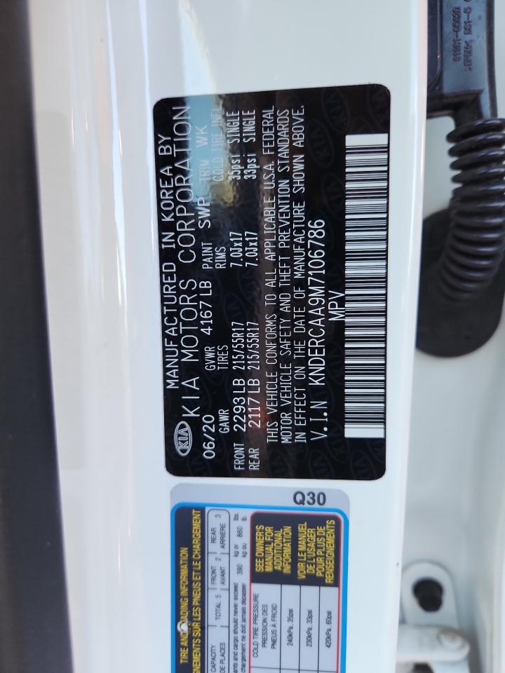 2021 Kia Seltos Ex VIN: KNDERCAA9M7106786 Lot: 91564775