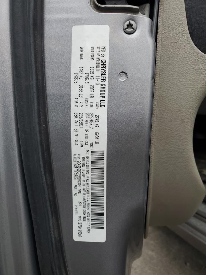 2014 Dodge Grand Caravan Se VIN: 2C4RDGBG7ER194344 Lot: 91680745