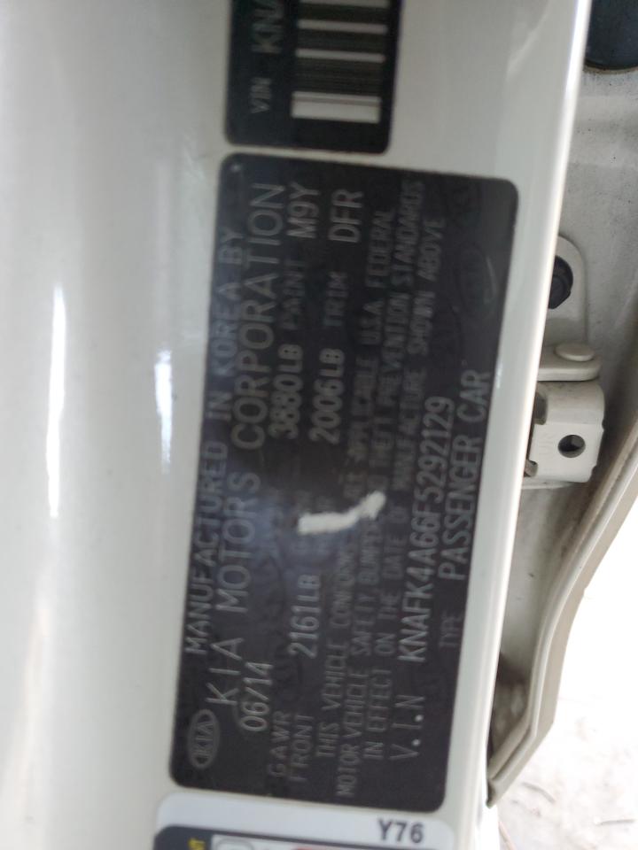 2015 Kia Forte Lx VIN: KNAFK4A66F5292129 Lot: 91122135