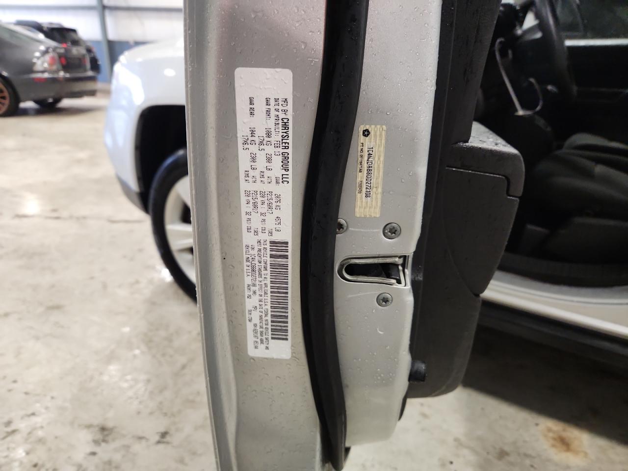 2013 Jeep Compass Sport VIN: 1C4NJDBB8DD272108 Lot: 92023185