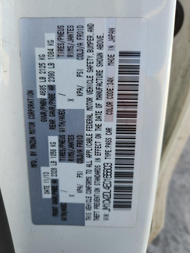 2014 Mazda 5 Grand Touring VIN: JM1CW2DL4E0165603 Lot: 91269805