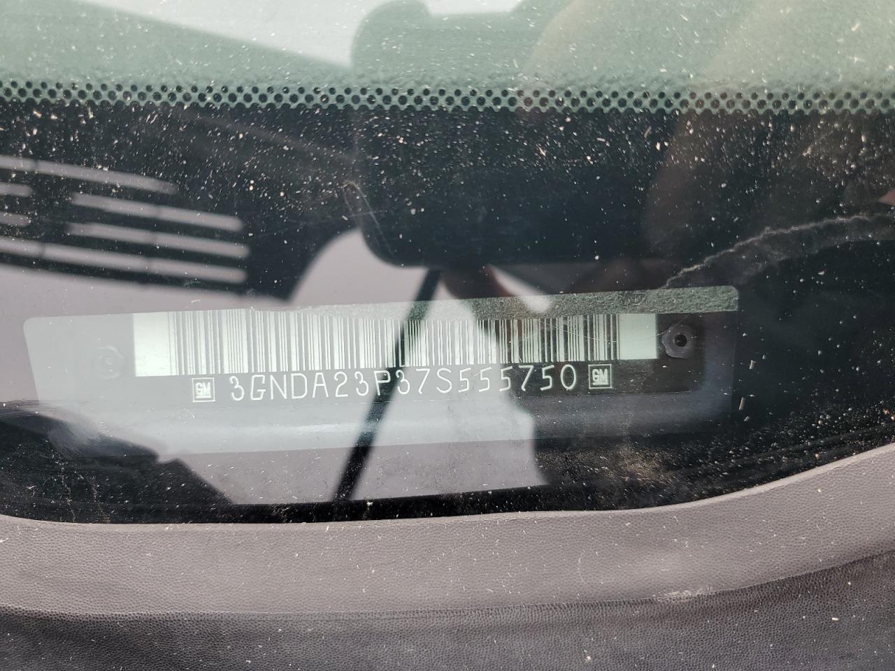 2007 Chevrolet Hhr Lt VIN: 3GNDA23P37S555750 Lot: 92028545