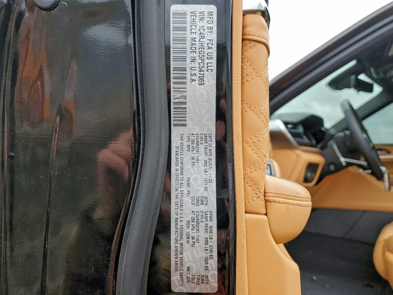 2023 Jeep Grand Cherokee Summit VIN: 1C4RJHEG5PC547069 Lot: 94159995