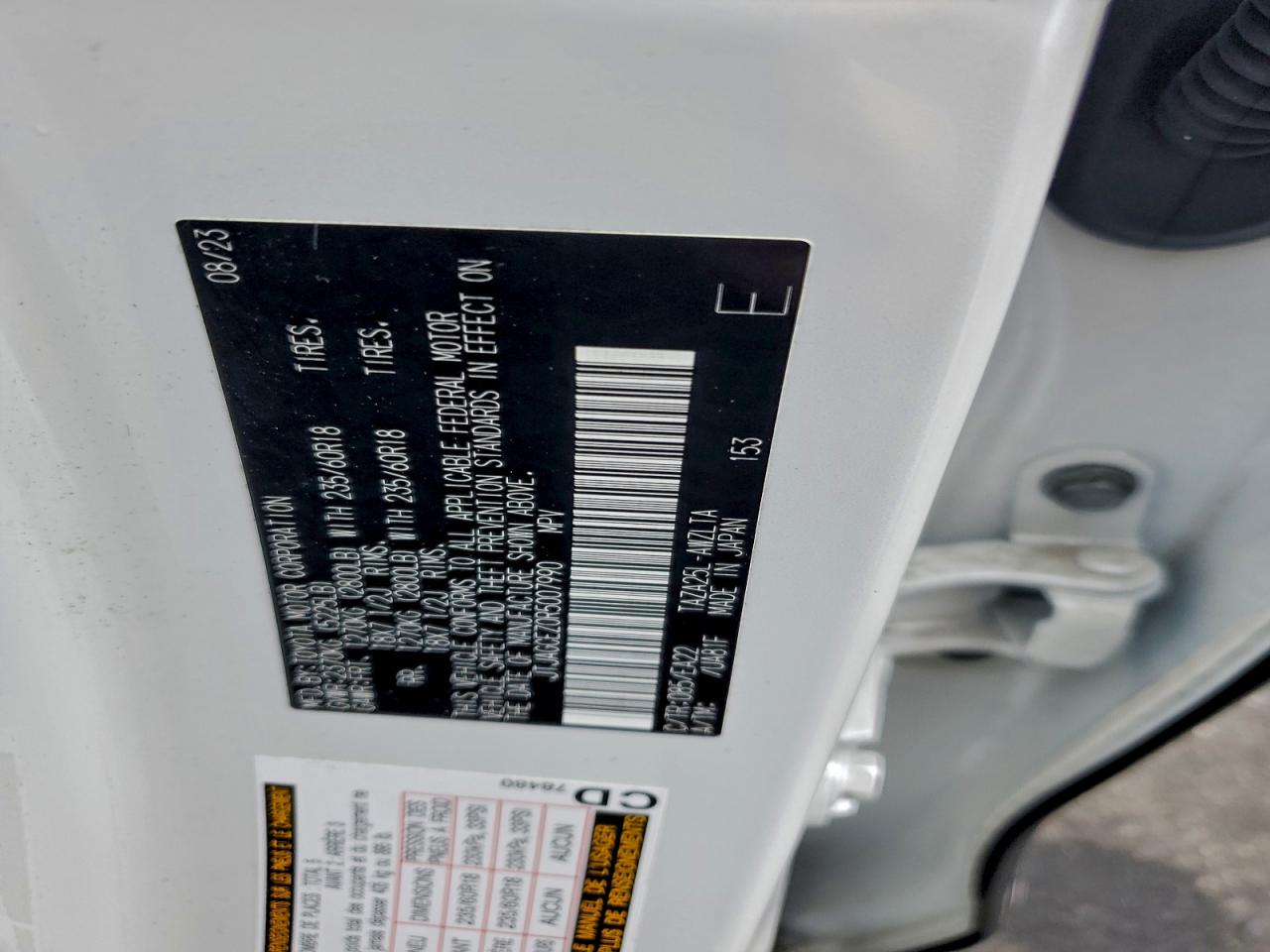 2024 Lexus Nx 350 Base VIN: JTJAGCEZ0R5007990 Lot: 94251175